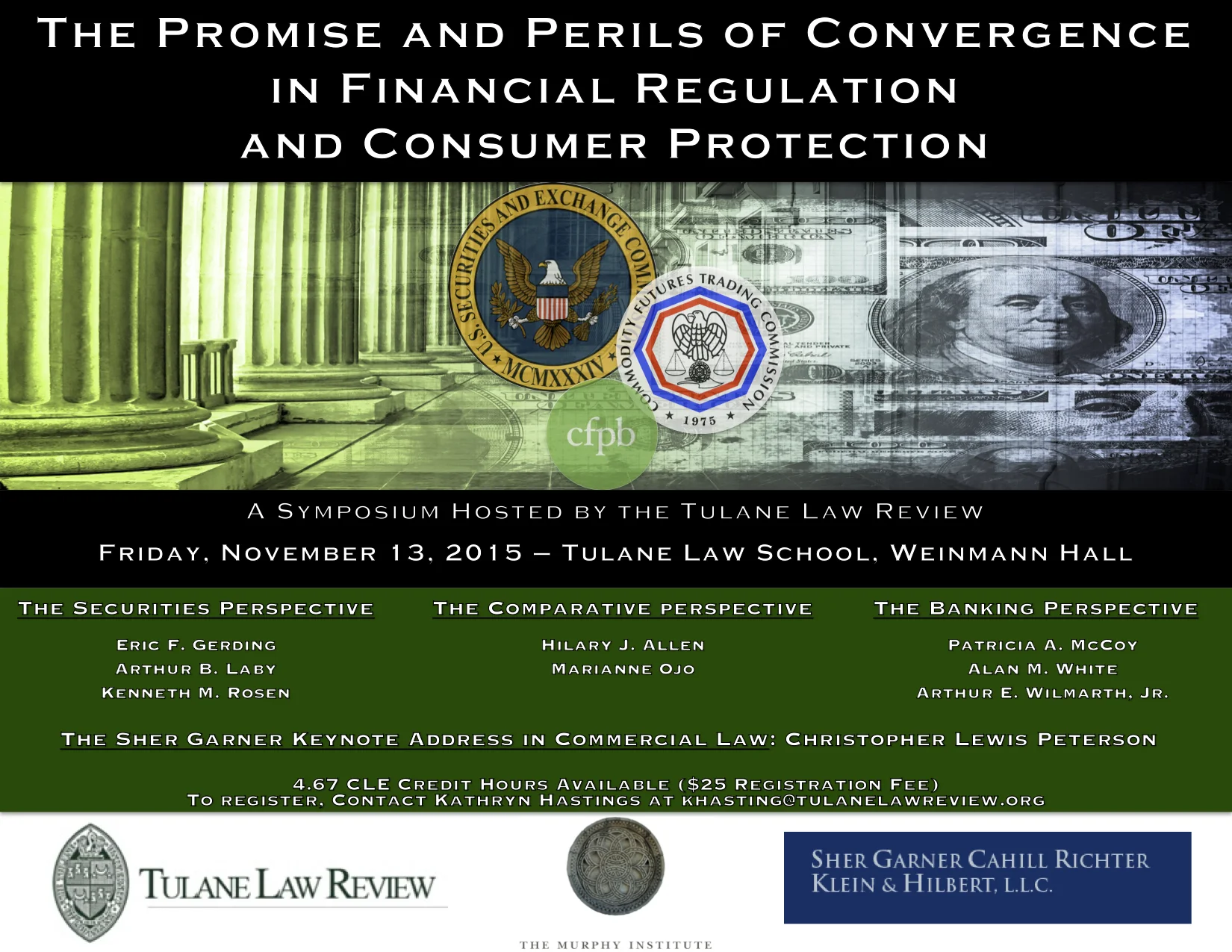 Tulane Law Review 2015 Symposium Schedule