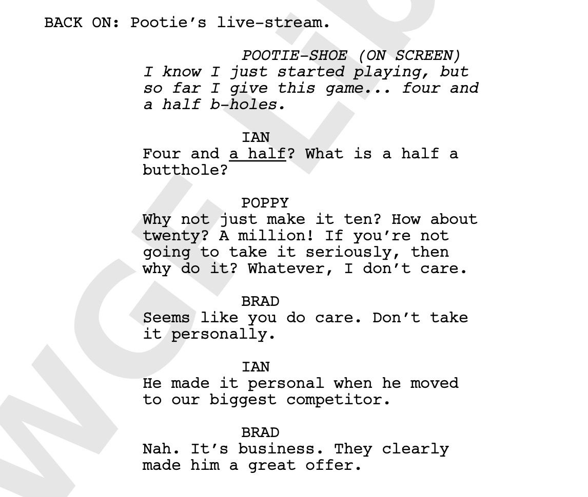 FORMATTING YOUR SPEC SCRIPT WHILE SOCIAL DISTANCING: A PRIMER, PART 12 ...