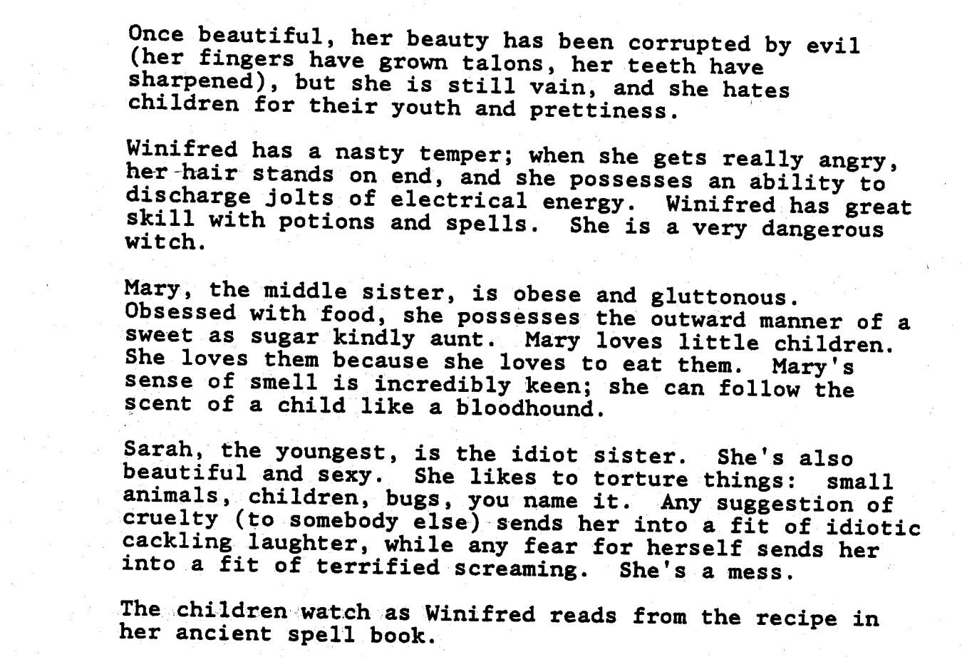 WRITING YOUR SCREENPLAY WHILE SOCIAL DISTANCING CHARACTER DESCRIPTIONS