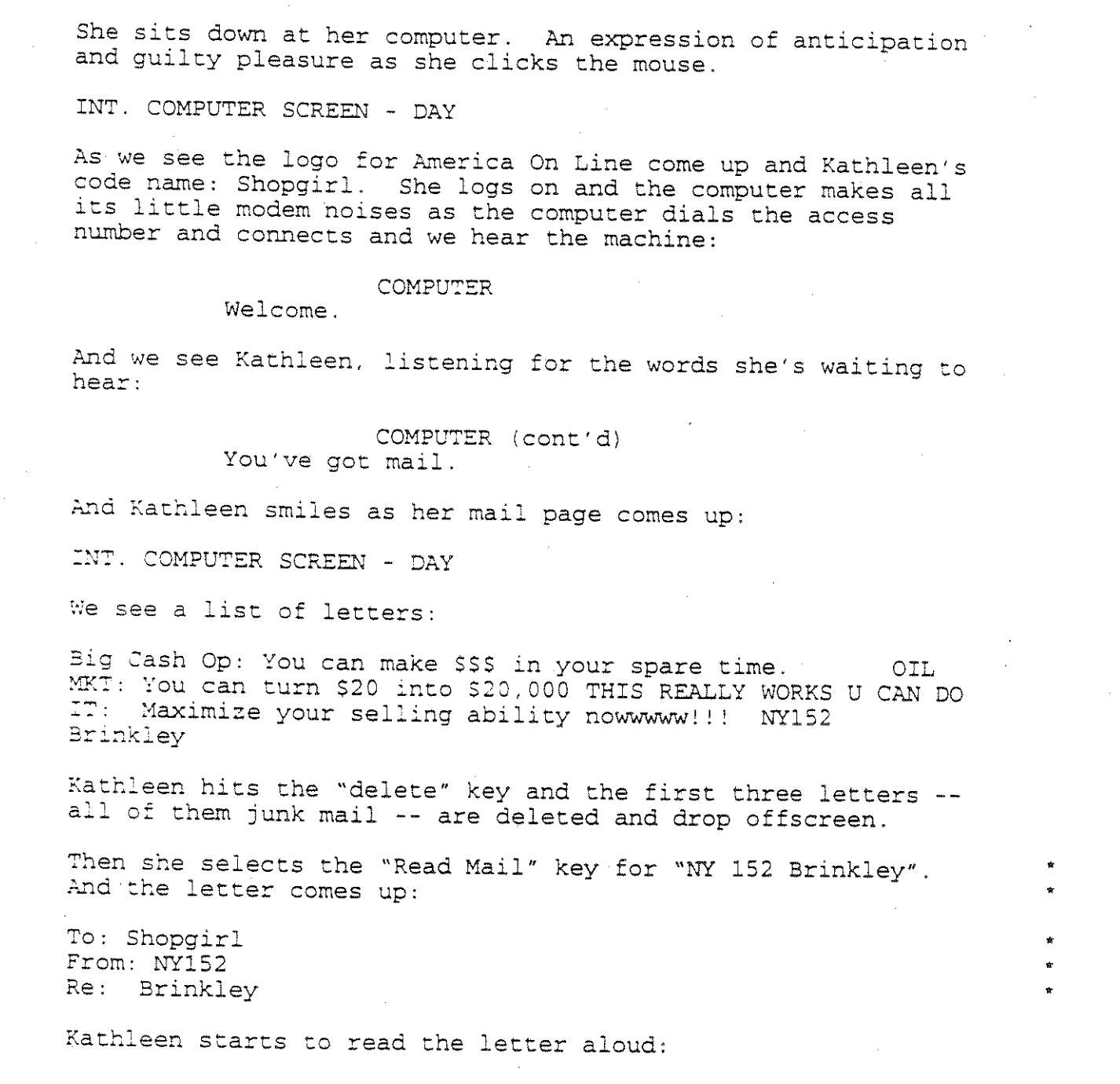 YOU’VE GOT MAIL (1999)