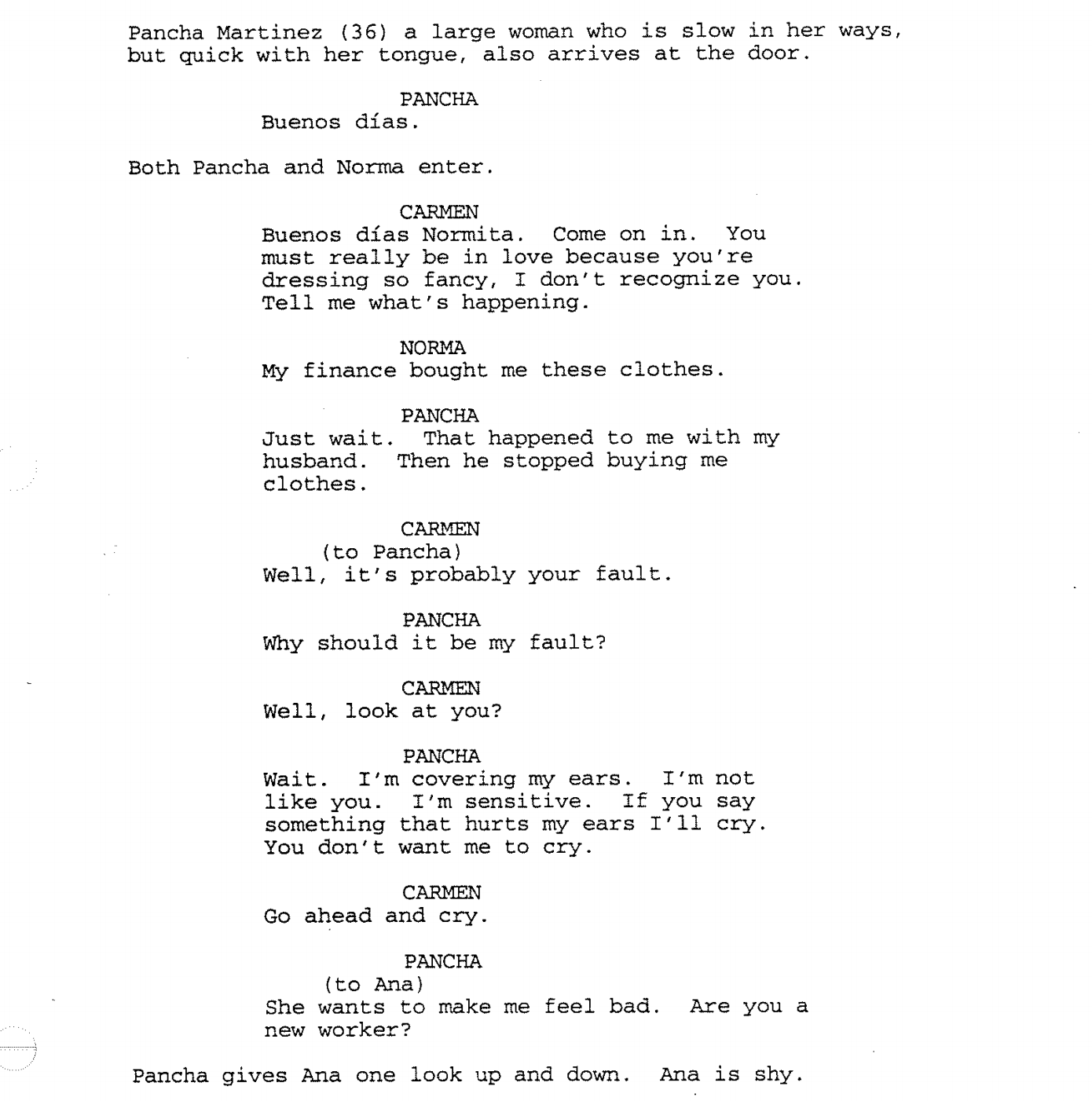 Outspoken In Script Writing An Unknown Character Speaking Off Screen – BCVWXG