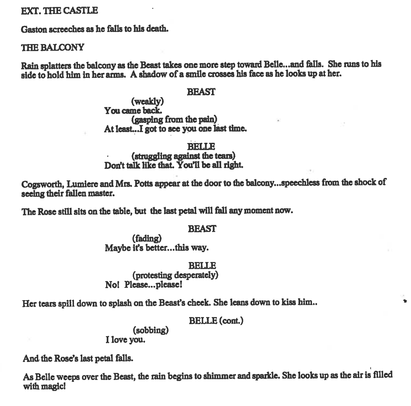 BEAUTY AND THE BEAST (1991)