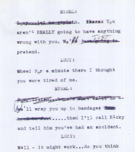 Read it in the WGF Library: I LOVE LUCY