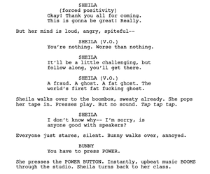 Spec Script Scene FORMATTING YOUR SPEC SCRIPT, A PRIMER - PART 20 — The Writers Guild ...