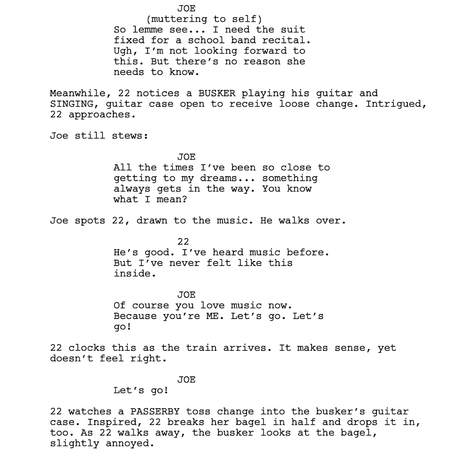 Screenplay Musical Examples WRITING YOUR SCREENPLAY: MUSIC AND MUSICAL NUMBERS — The Writers Guild ...