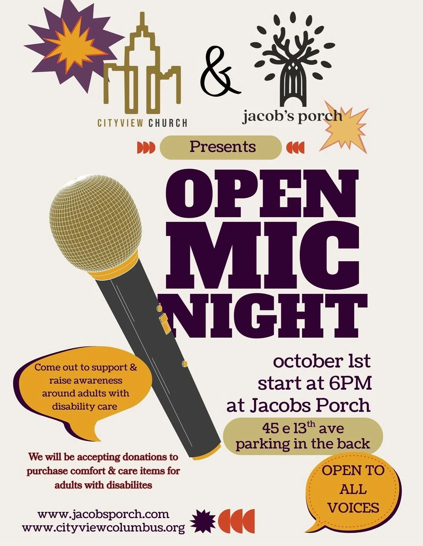Do you have something you wanna share with a loving community who will embrace and hype you up? Are you new to poetry or sharing the written word and want a space to begin dipping your toes in a new form of expression? Do you sing? Dance? Monologue?