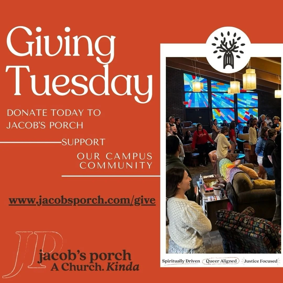 This #givingtuesday we hope you will give to this multi-denominational, Christian collaborative on OSU&rsquo;s campus. We serve a diverse group of students and offer not only welcome but embrace to all who enter our doors. Jacob&rsquo;s Porch is spir
