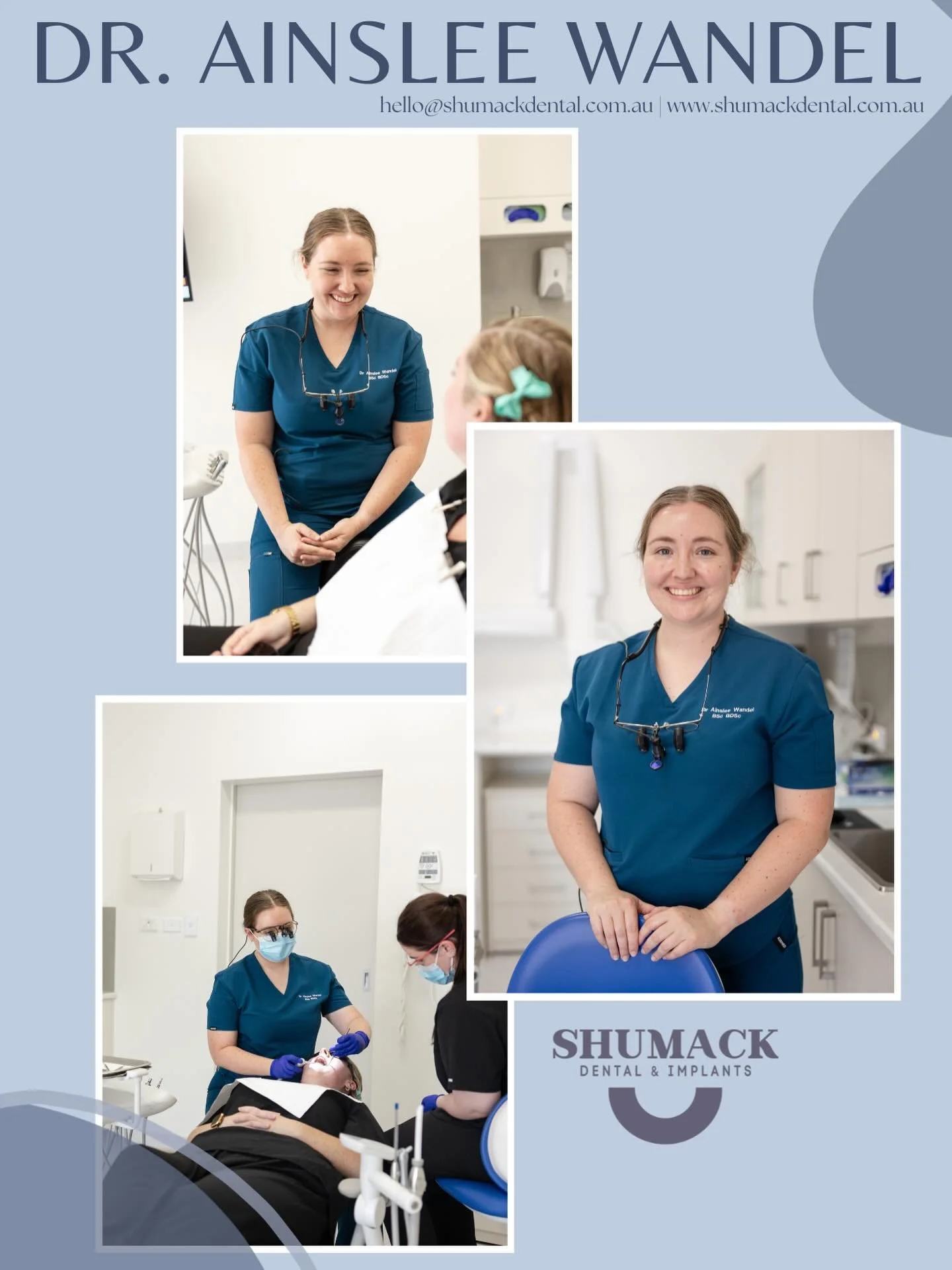 We&rsquo;re excited to welcome our latest dentist to join the team, Dr. Ainslee Wandel ✨🦷 Graduated in 2025, Ainslee is ready to bring fresh skills and compassionate care to our patients. Call us on (02)69212333 or book online for your next appointm