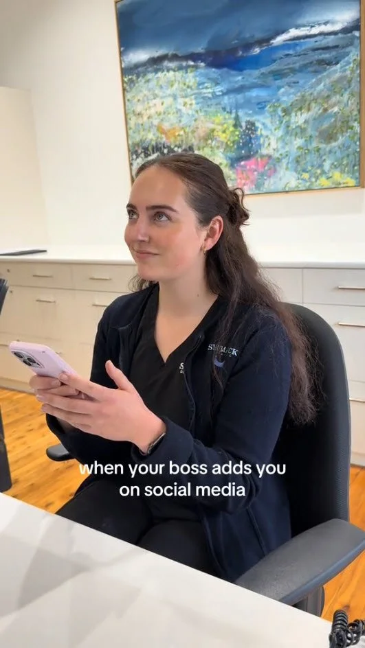 Dental Nurse Humor 😂 When Your Wagga Dentist Boss 🦷 Adds You On Social Media