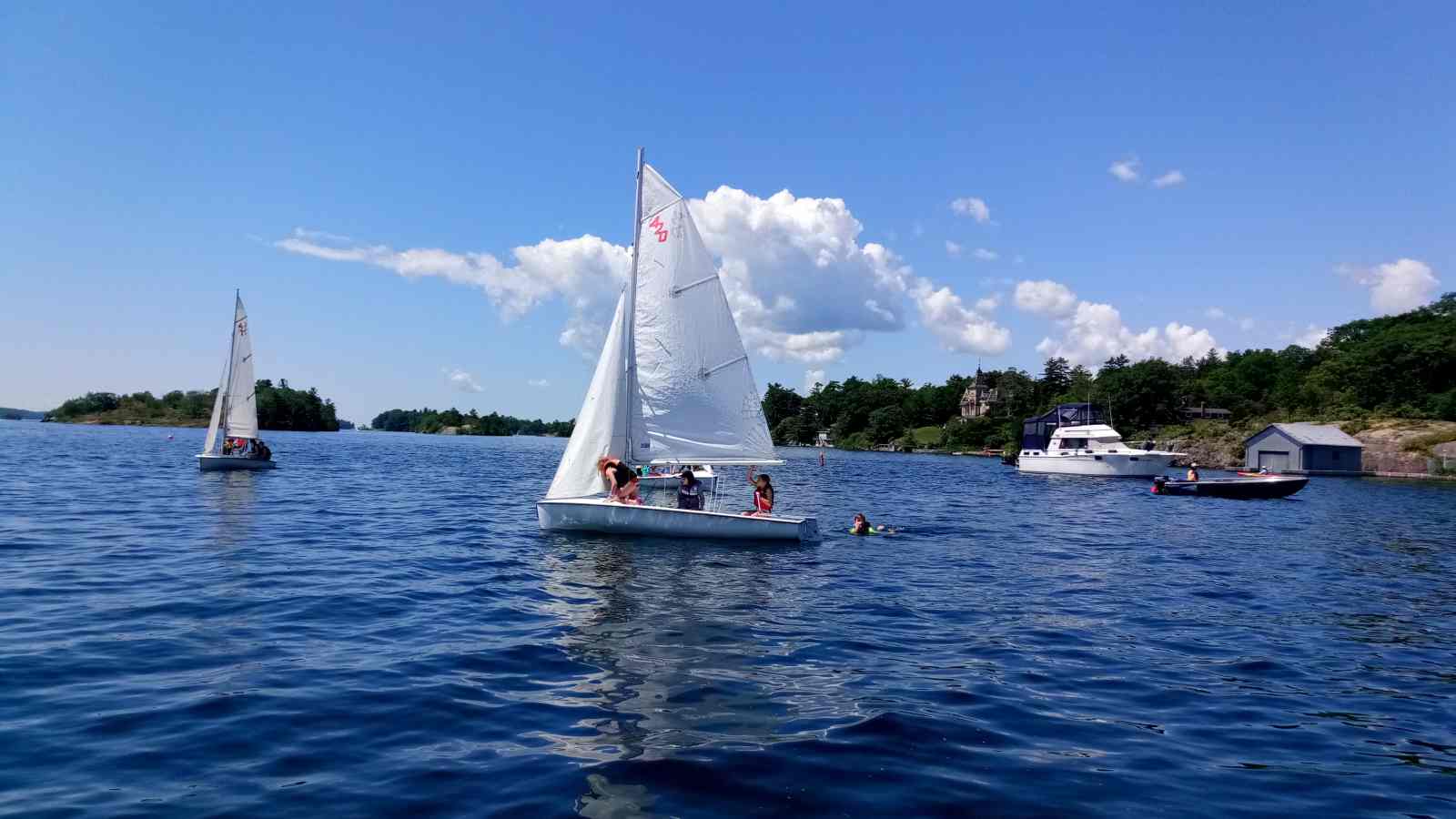 Brockviile Yacht Club Sailing School 2017 dump day swimming fun.jpg