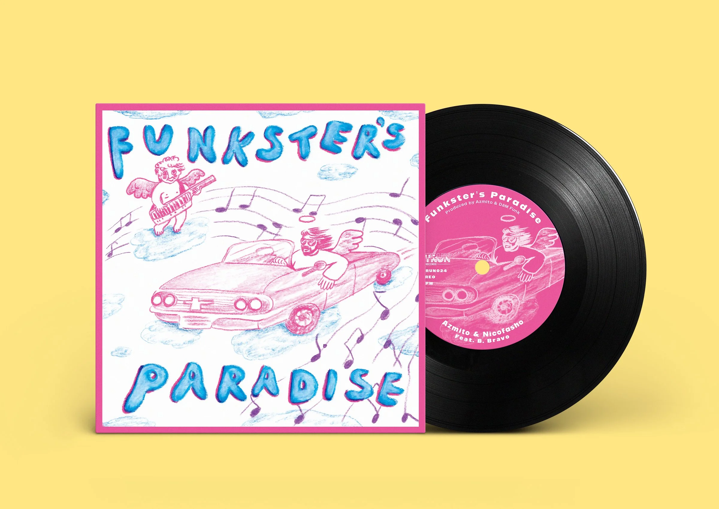 Azmito & Nicofasho - Funkster's Paradise limited edition 7 Inch Vinyl Record