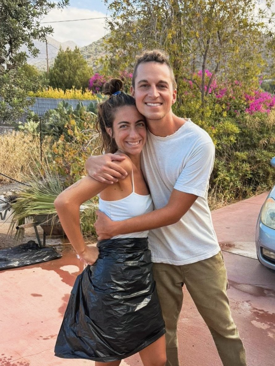  paulina and zin fleshing sheepskins in crete 