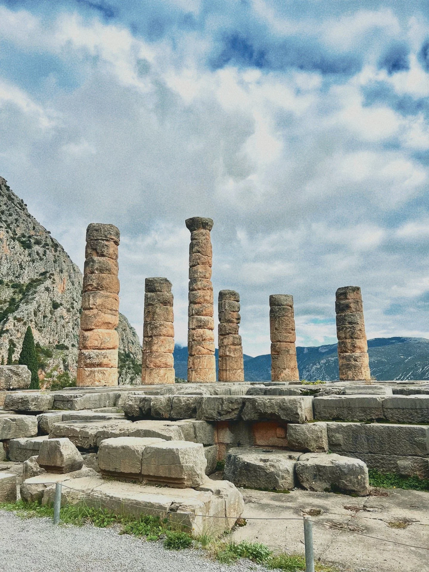  temple of the oracle in delphi, greece on a pilgrimage led by paulina prana 
