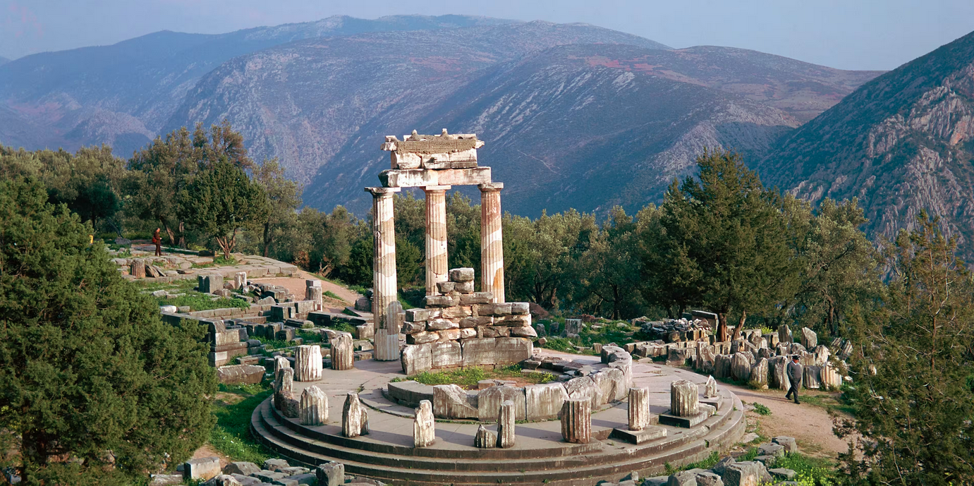 pilgrimage with paulina prana in delphi, greece