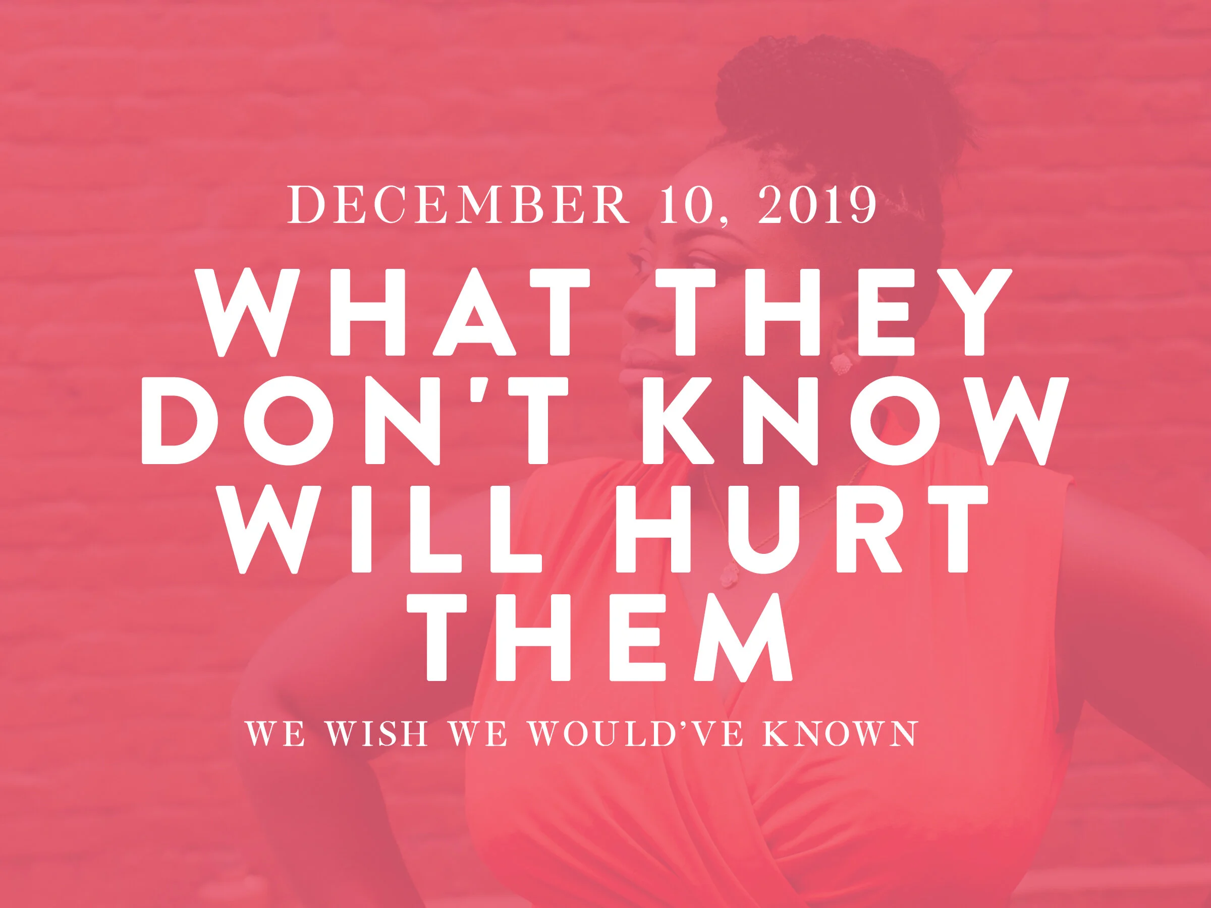 What They Don't Know Will Hurt Them