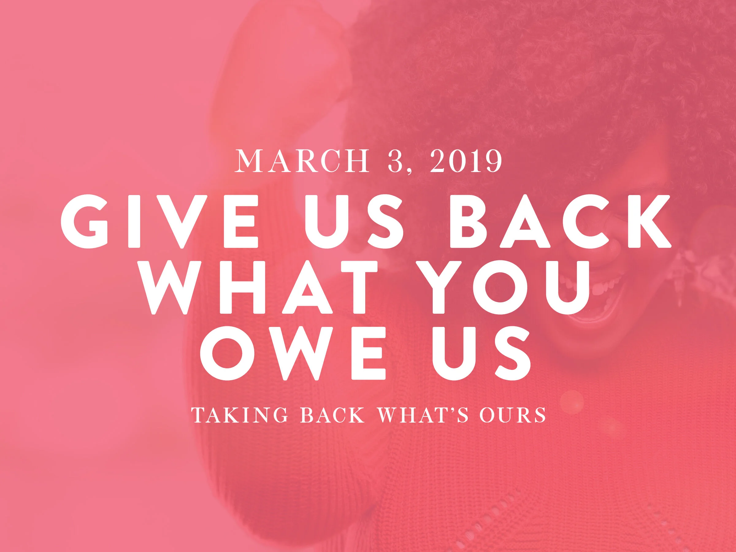 Give Us Back What You Owe Us