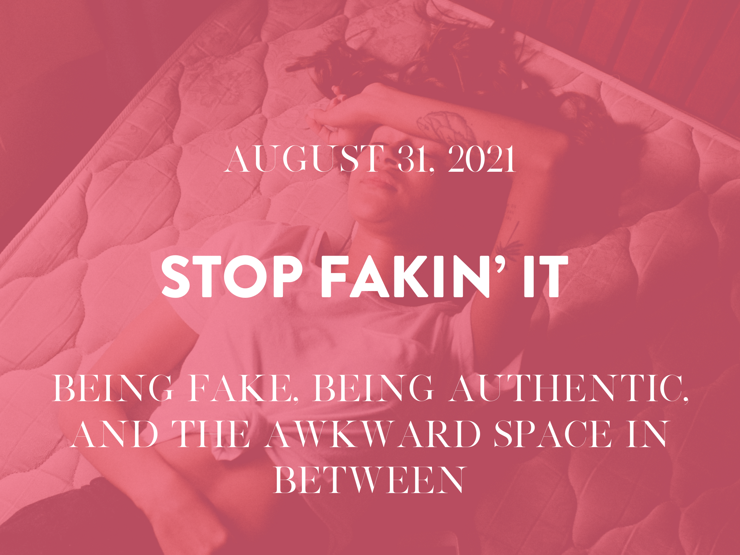 Stop Fakin’ It