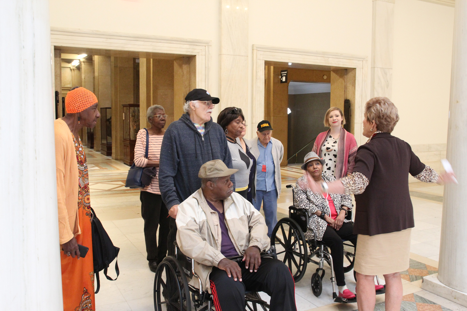Moving into the Hall of Sculpture. Our tour guide Alice is super knowledgeable and friendly.