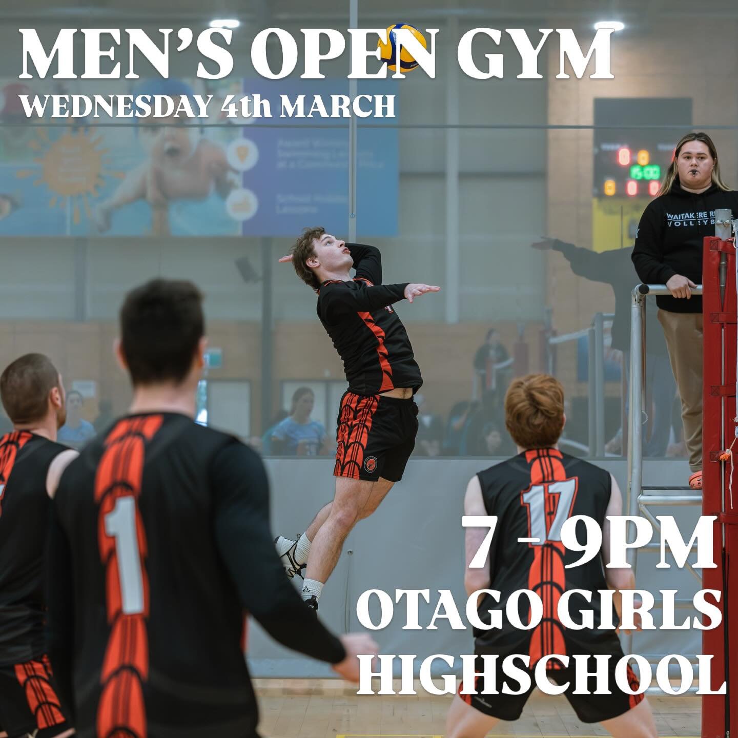 The 2026 Club Volleyball Season is on its way!! We have our first men&rsquo;s open gym of the season, Wednesday 7-9pm Otago Girls High School. Come along and bring your friends. Please DM us with any questions. 🦂🦂🦂