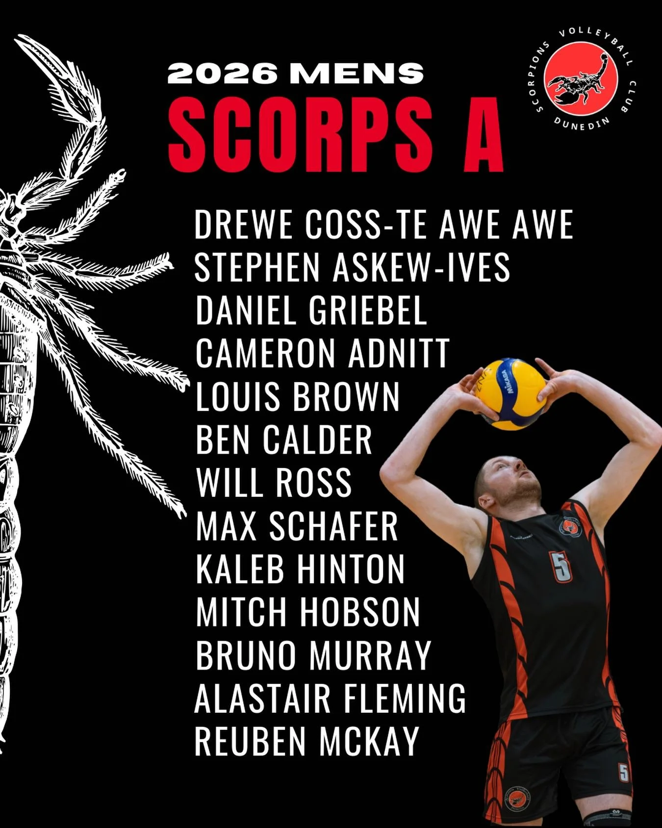 Introducing our Scorpions Men&rsquo;s A Team!! 🦂🦂