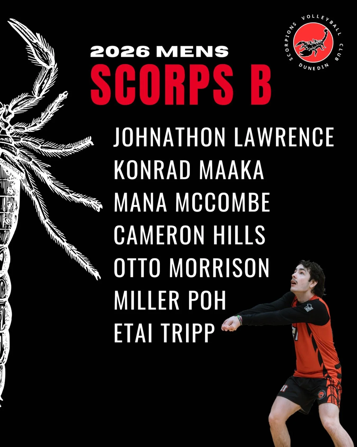 Introducing our Scorpions Men&rsquo;s B Team!! 🦂🦂