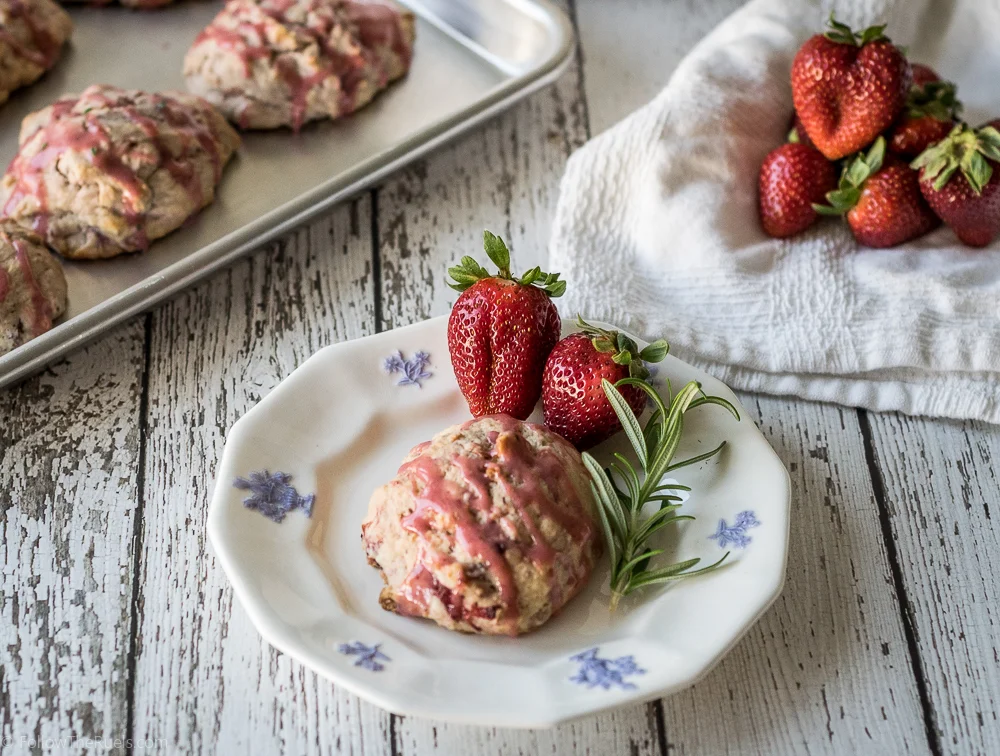 Roasted Strawberry Scones