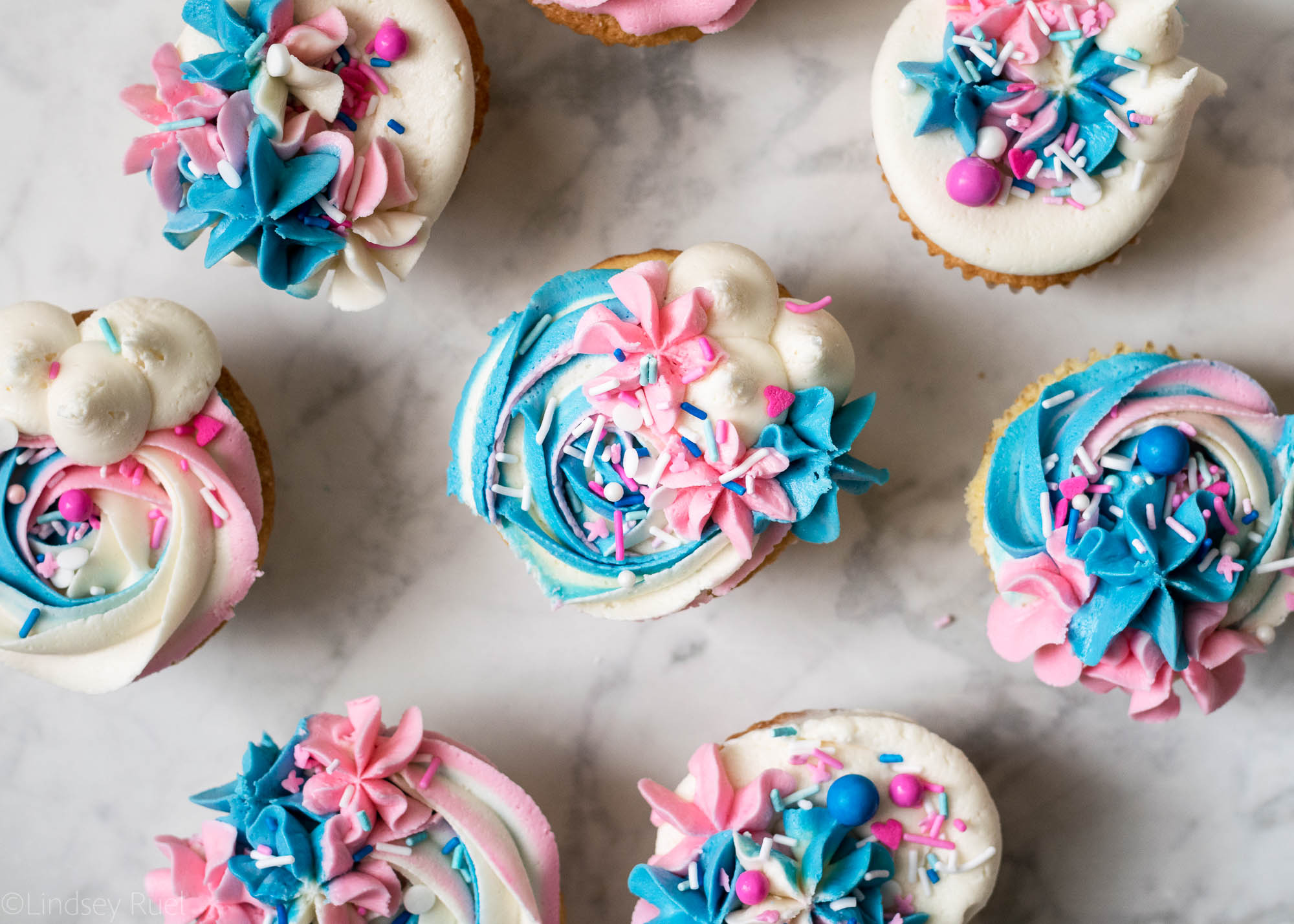 Gender Reveal Cupcakes — Honey Blonde