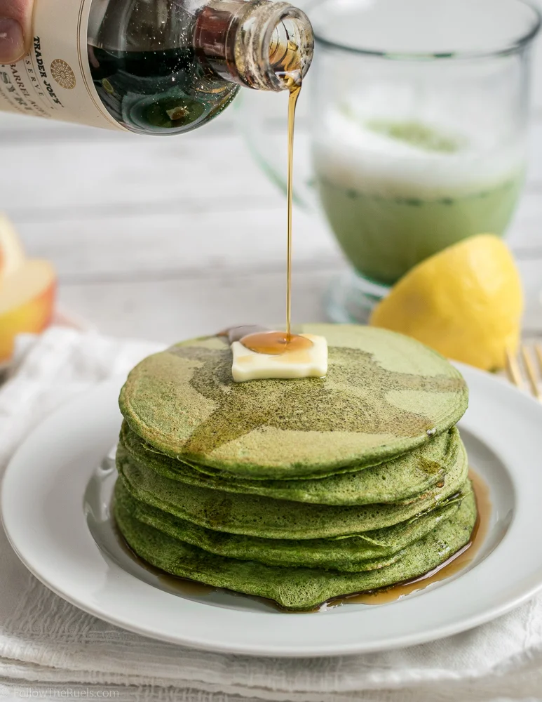 Fluffy Green Pancakes