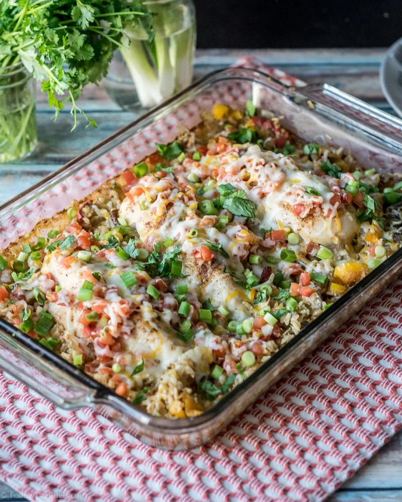 Southwest Chicken and Rice Casserole