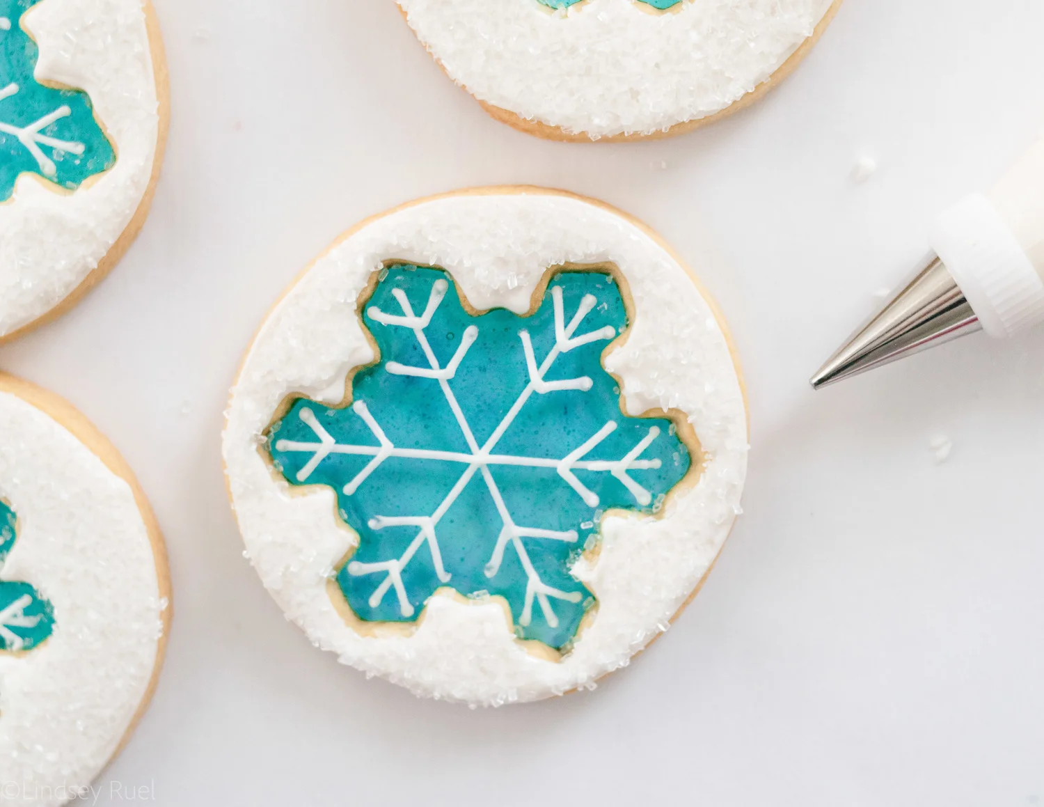 Stained Glass Snowflake Cookies — Honey Blonde