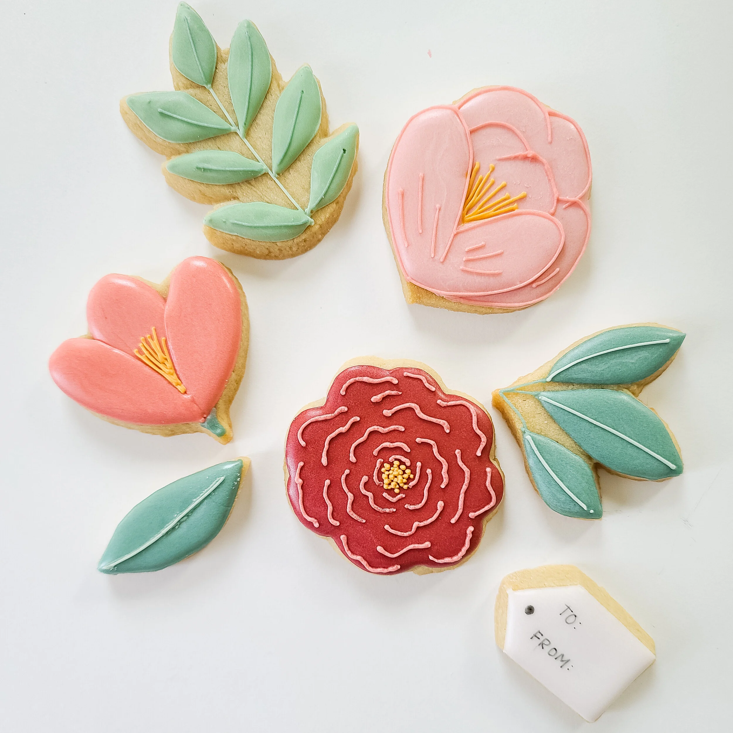 Floral Cookie Bouquet Decorating Guide