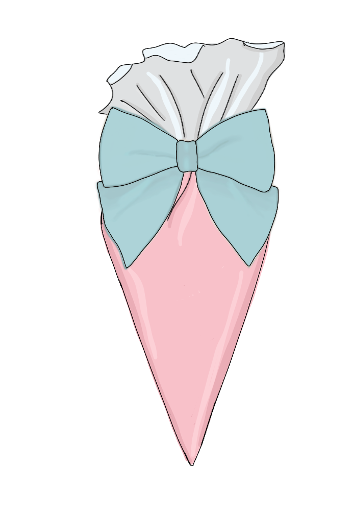 Piping Bag Cookie Cutter STL Files