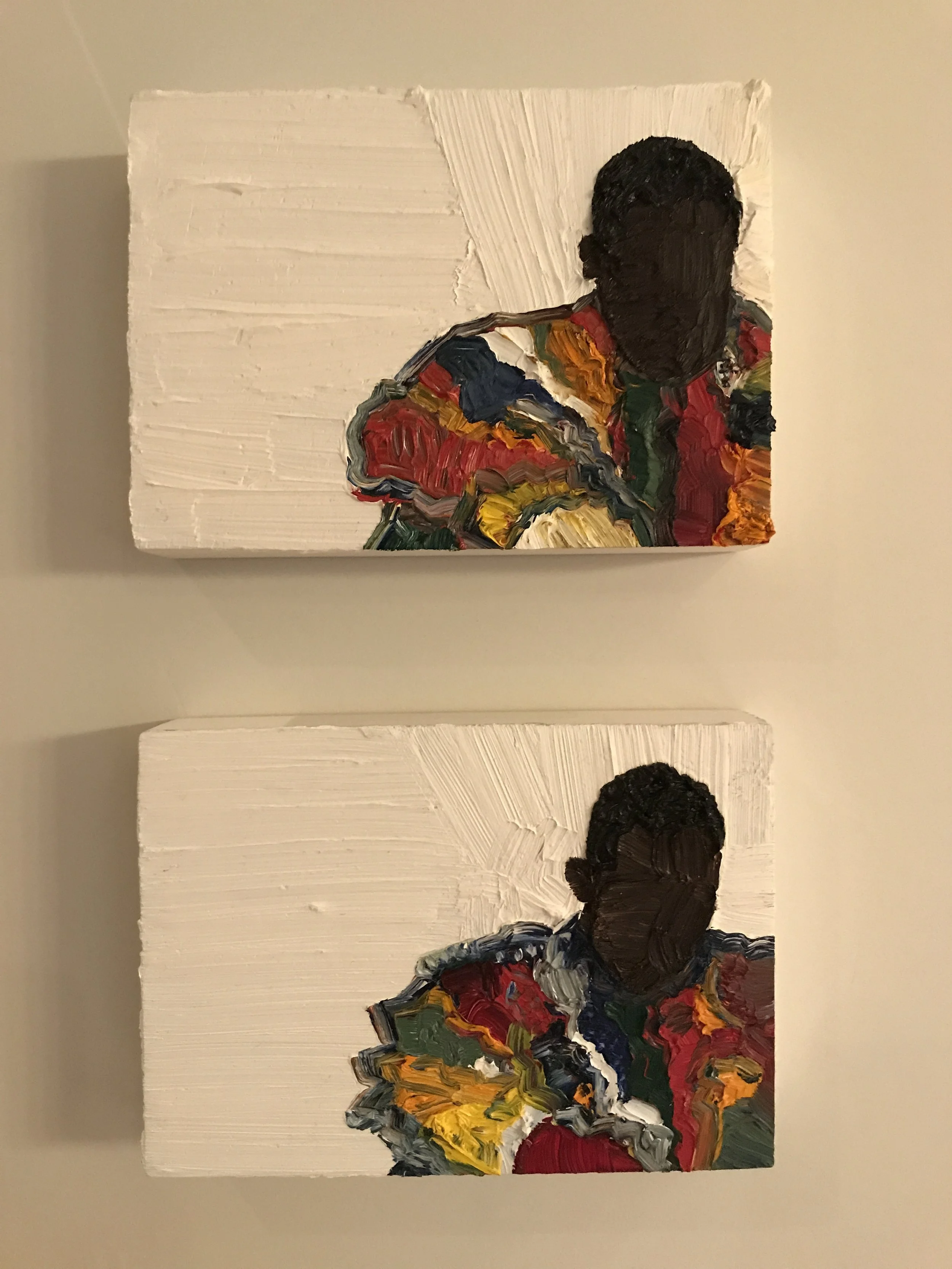 Shaina McCoy: Untitled (A Familiar Face IV &V), 2017