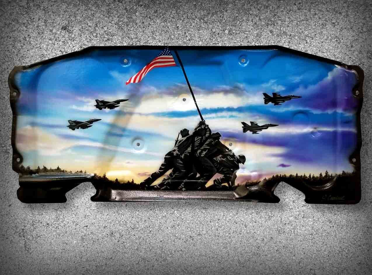 2014 Dodge Challenger Hood Liner Iwo Jima.jpg