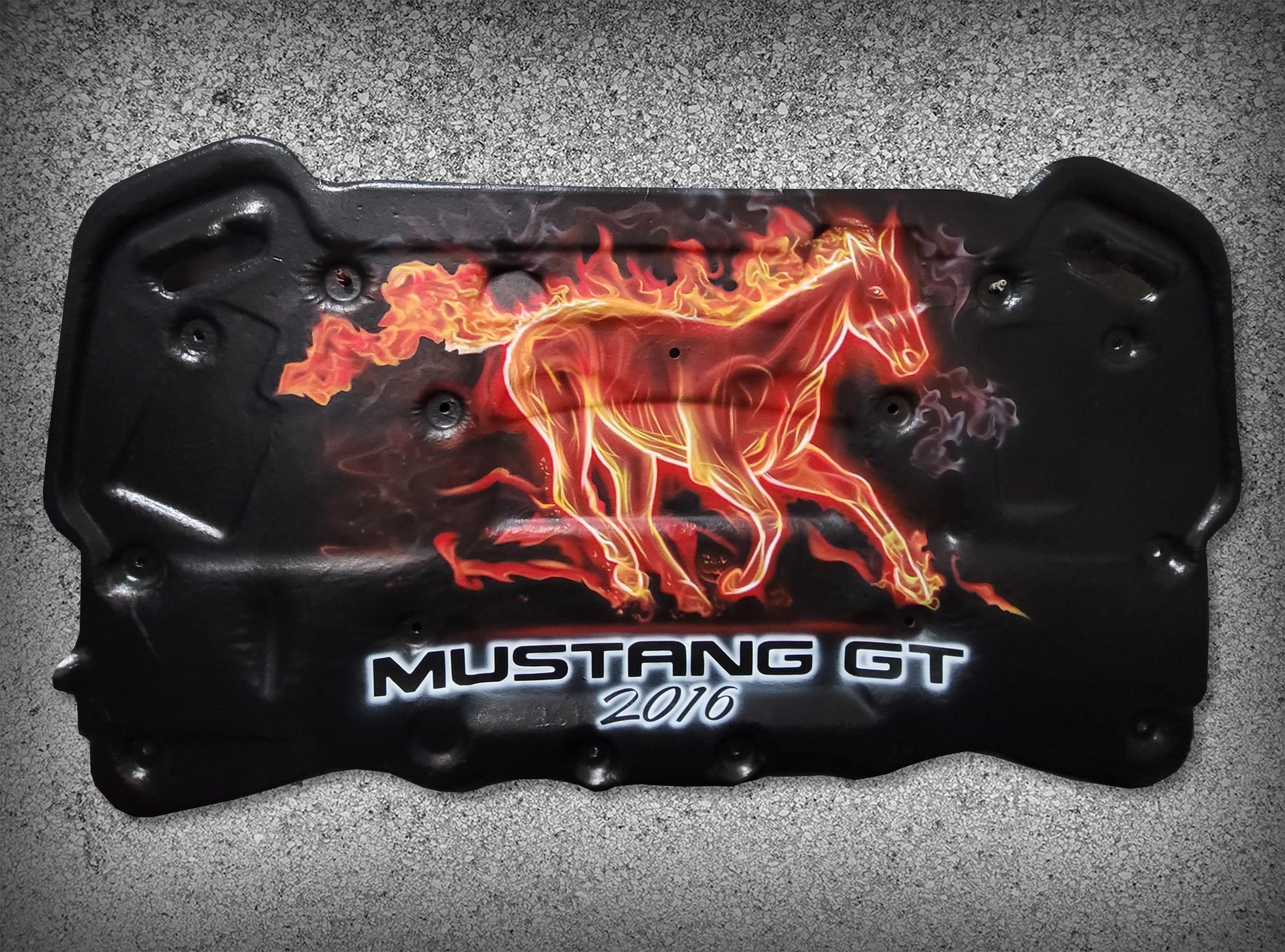 Mustang GT hood pony airbrush hood liner.jpg