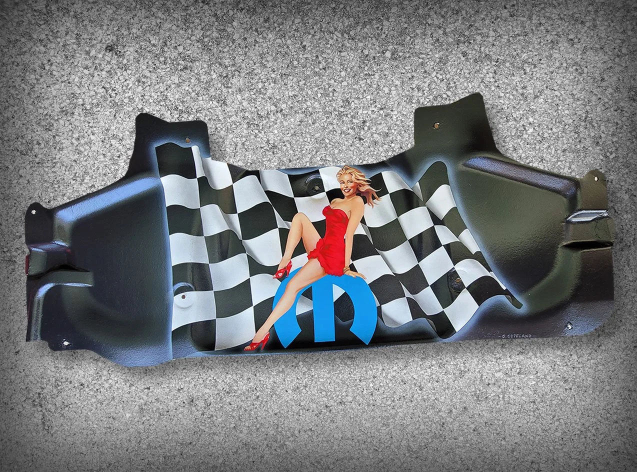 Challenger hellcat pinup girl airbrush hood liner.jpg
