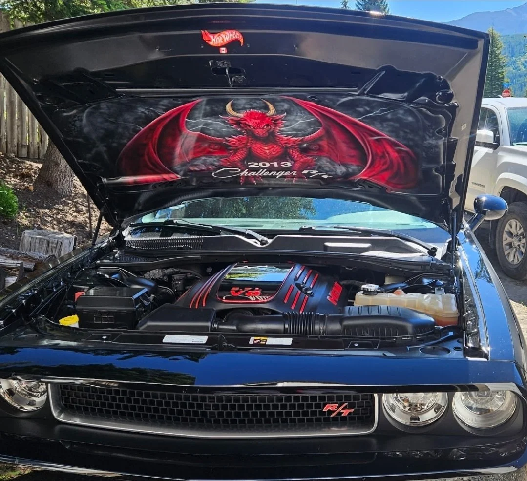 Dodge Challenger Airbrush hood liner.jpg