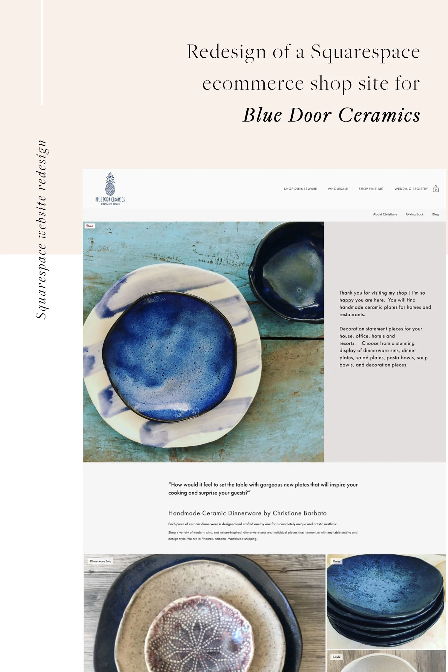 Squarespace website redesign for a ceramics shop | by Jodi Neufeld Design
