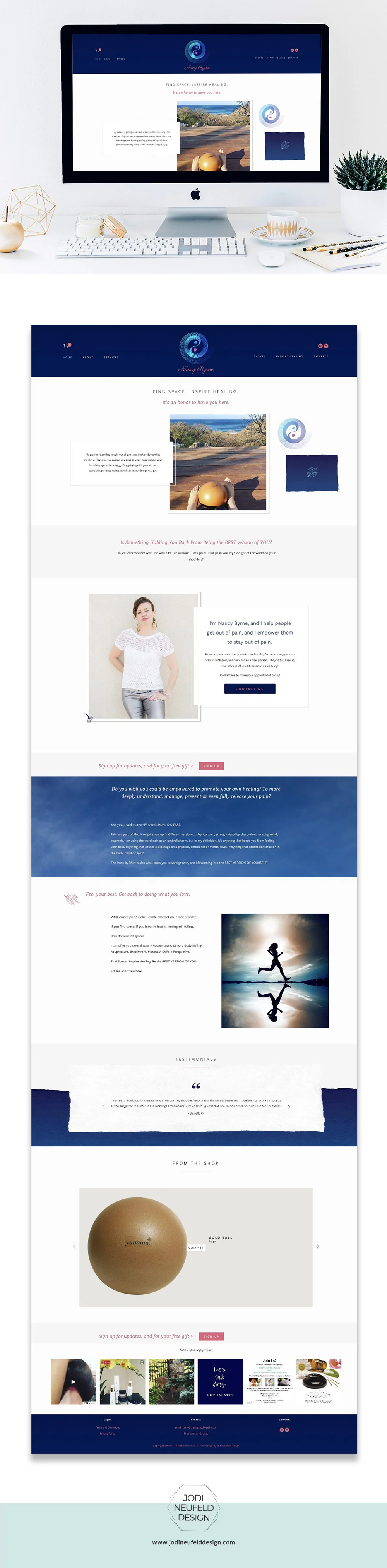 Sugar Coats home page website design | Squarespace website design for Etsy clothing seller by Jodi Neufeld Design