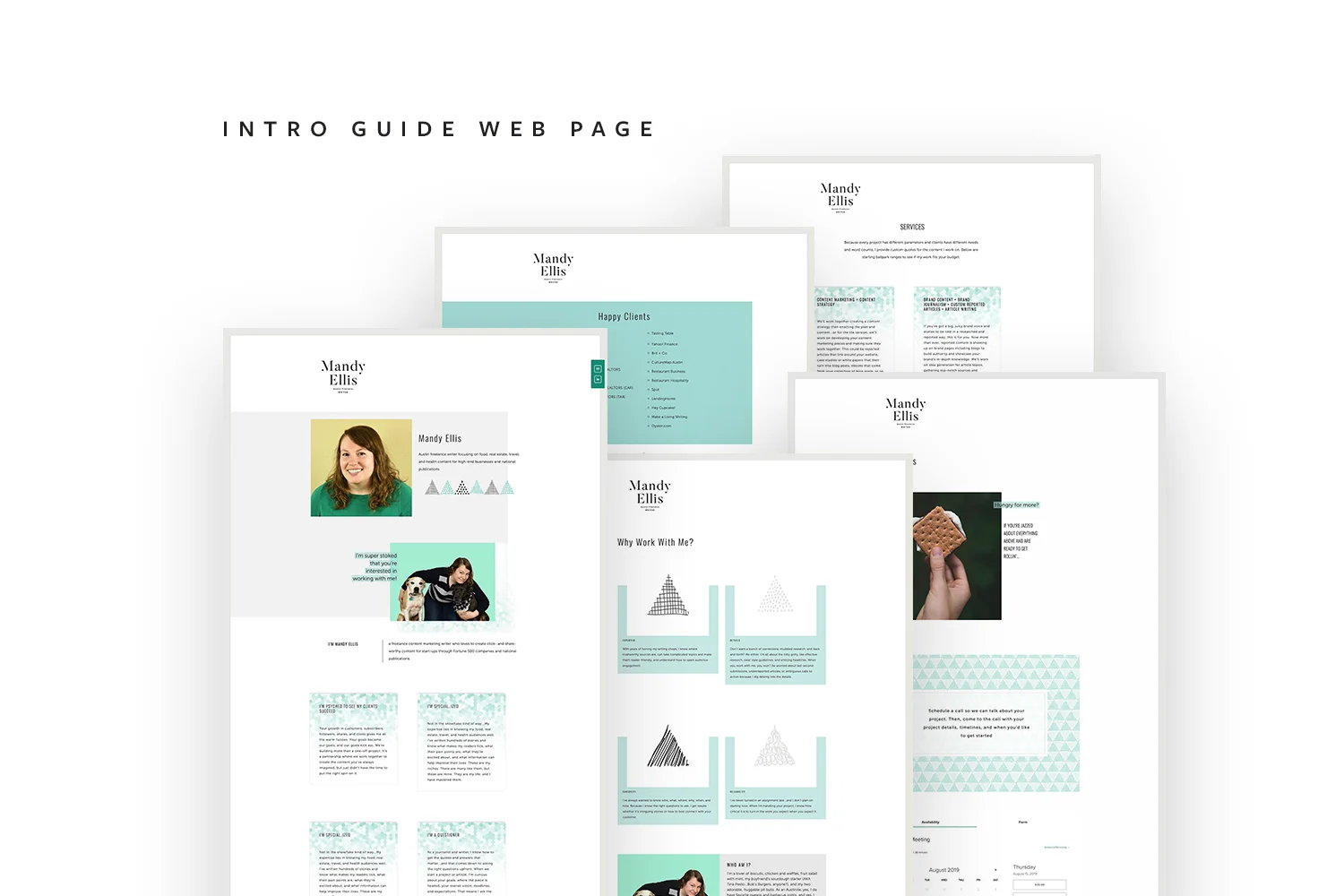 Intro Guide or Welcome package web page | #squarespace #webdesign by Jodi Neufeld Design