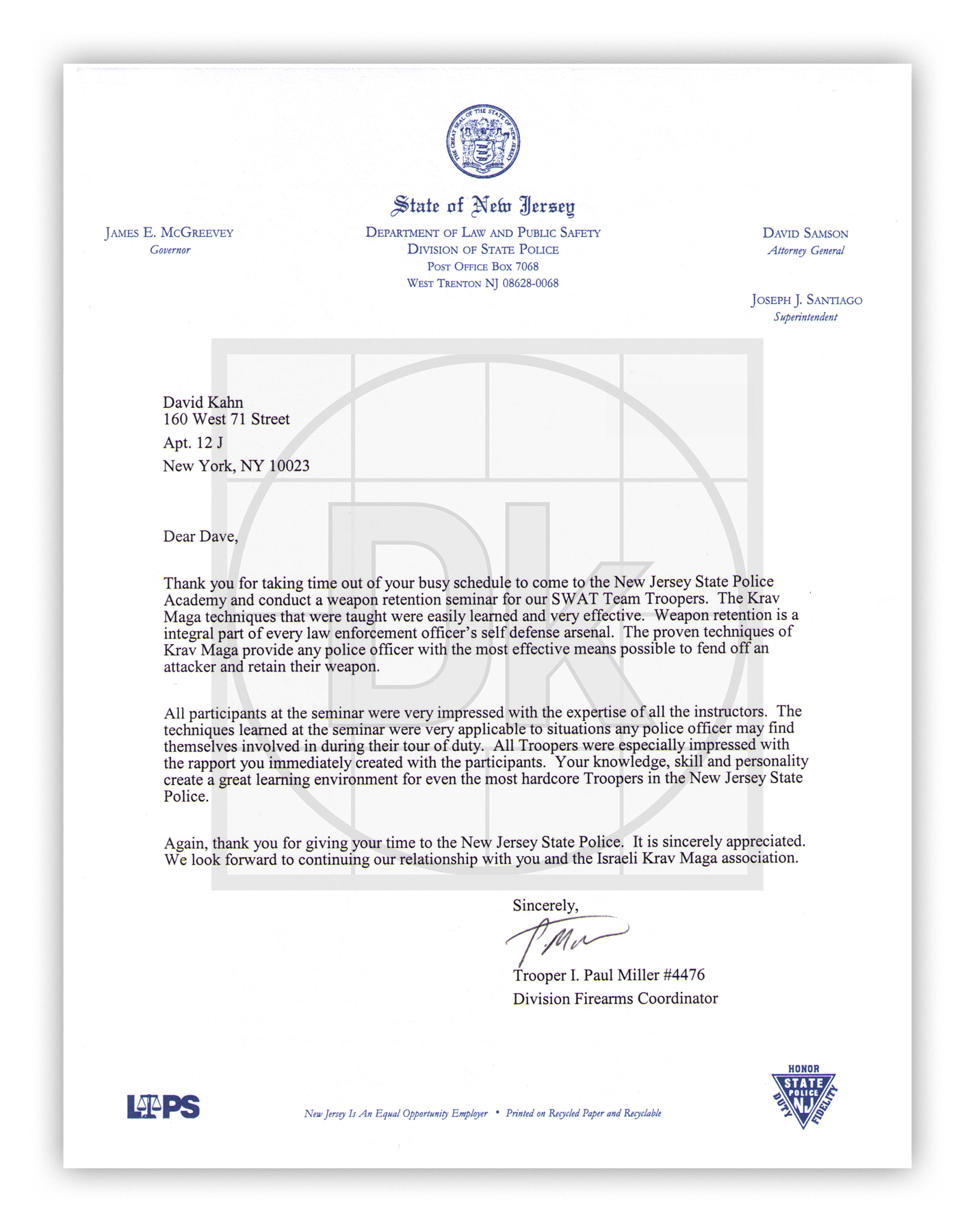 New Jersey State Police Academy - SWAT Team Troopers