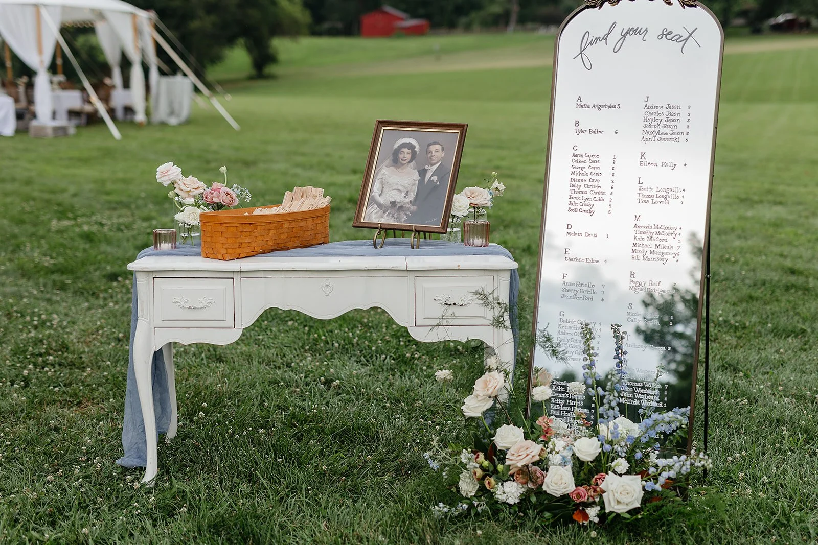 Seating Chart mirror at Welcome table.jpg