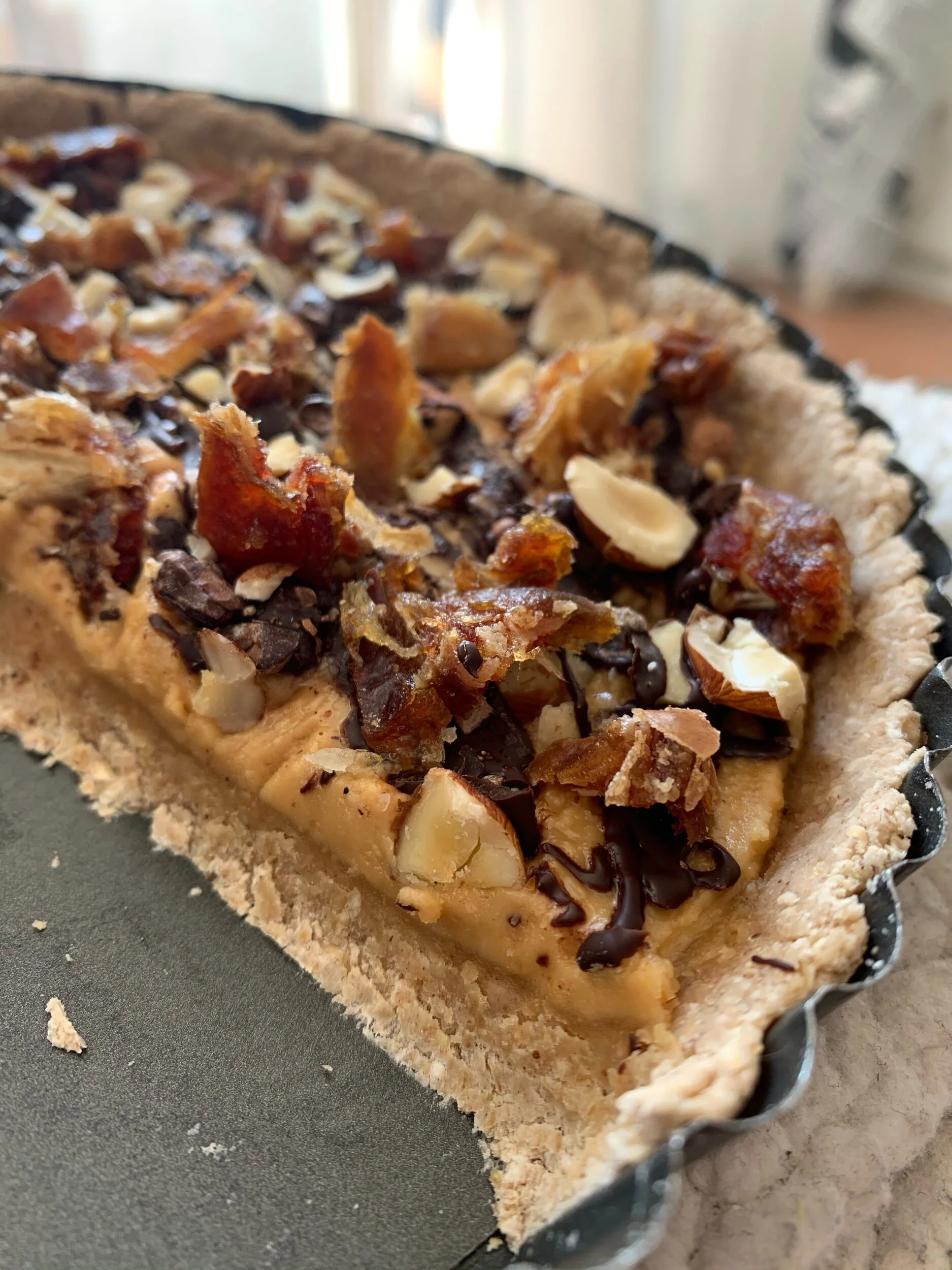 Tarta Mantequilla de Maní y Avellanas