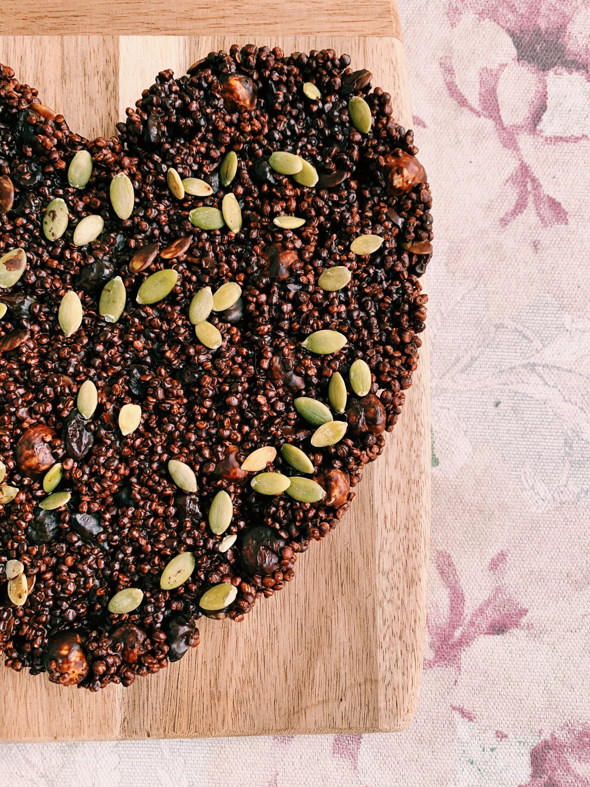 Barra de chocolate y quinua