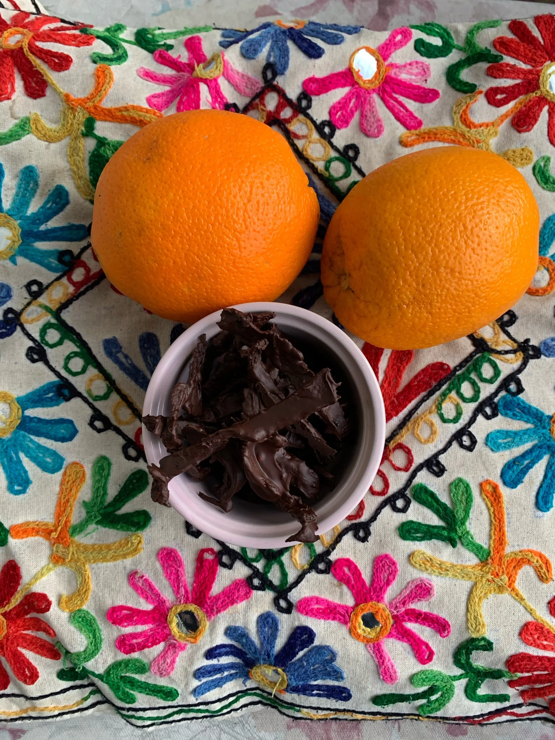 Naranjitas bañadas en chocolate