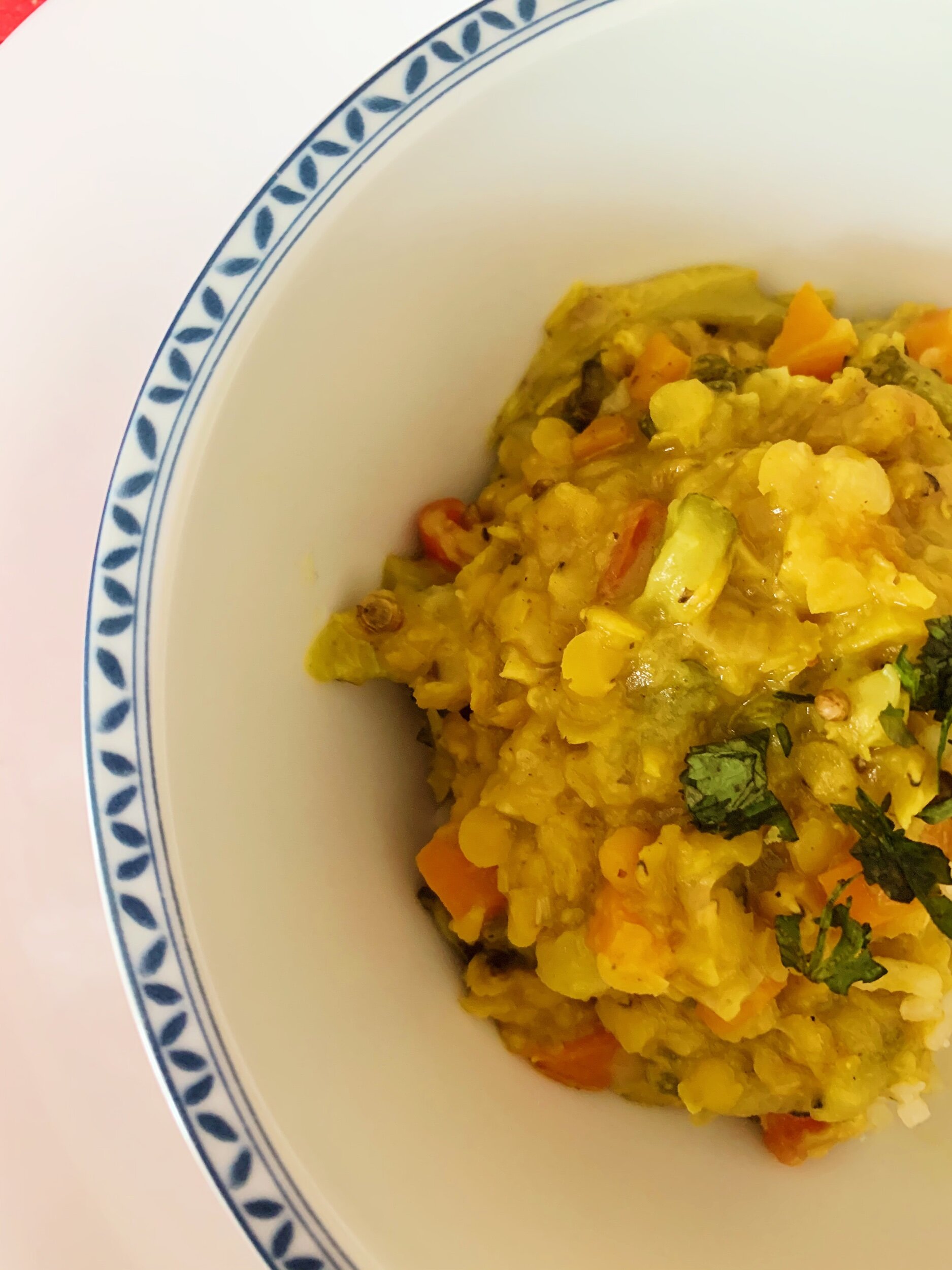 Curry de lentejas rojas