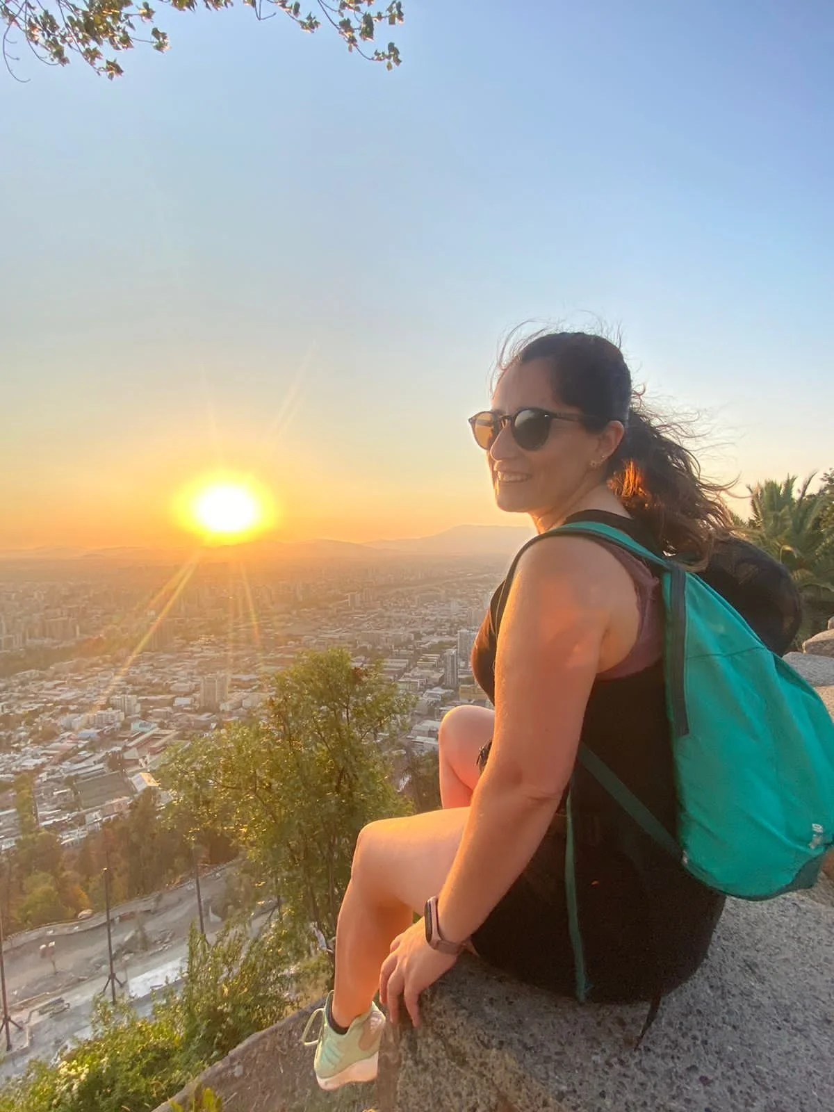 Atardecer Cerro San Cristóbal, Santiago, RM, Chile 🇨🇱