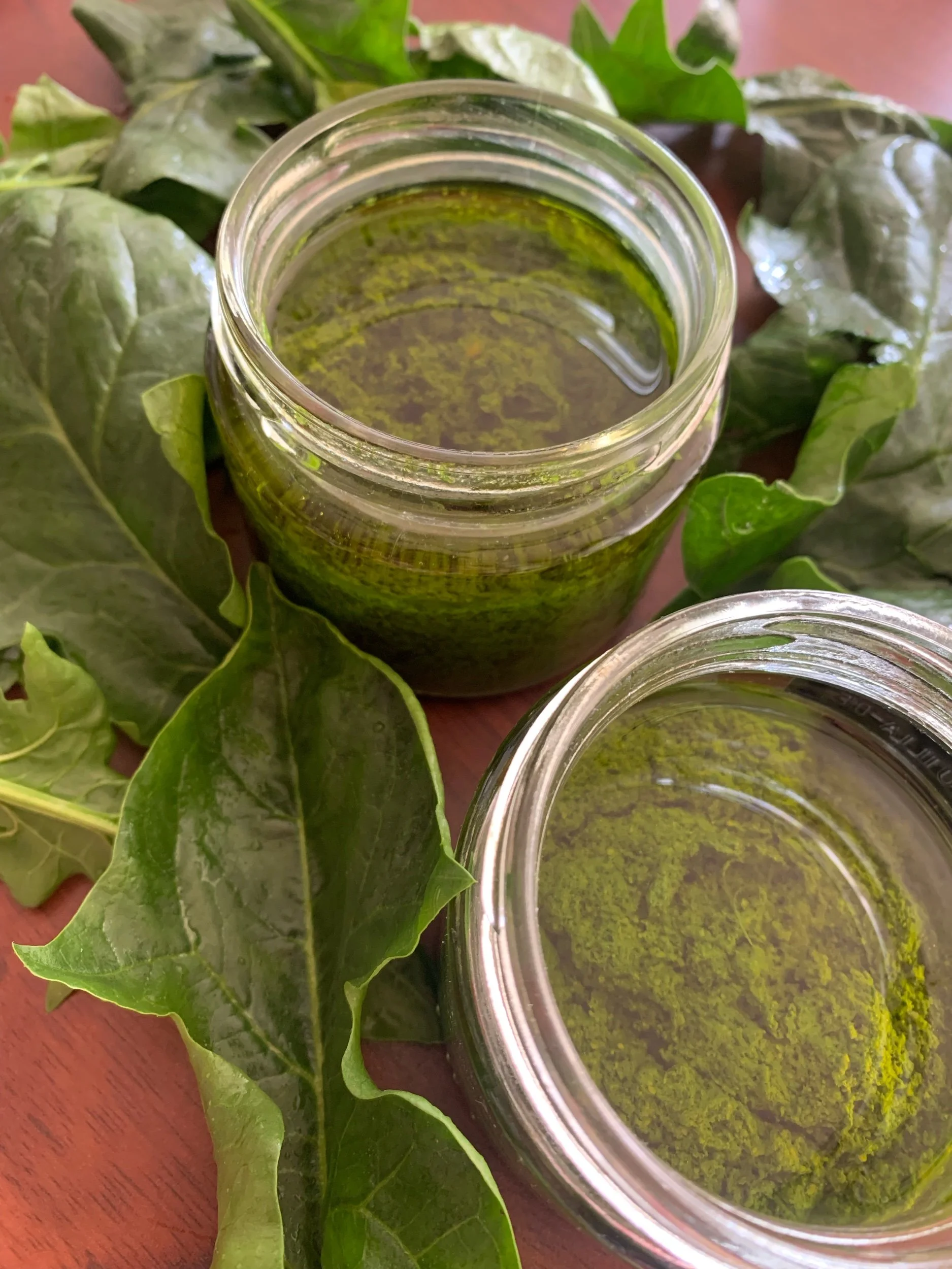 Pesto de espinaca