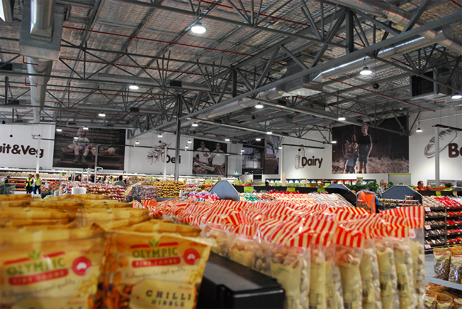 Internal Wall Graphics Large format full colour prints adding a warm shopping experience