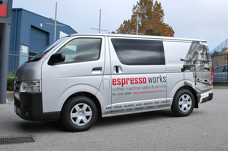 Vehicle Signage Digitally printed vehicle decals with large scale graphic.